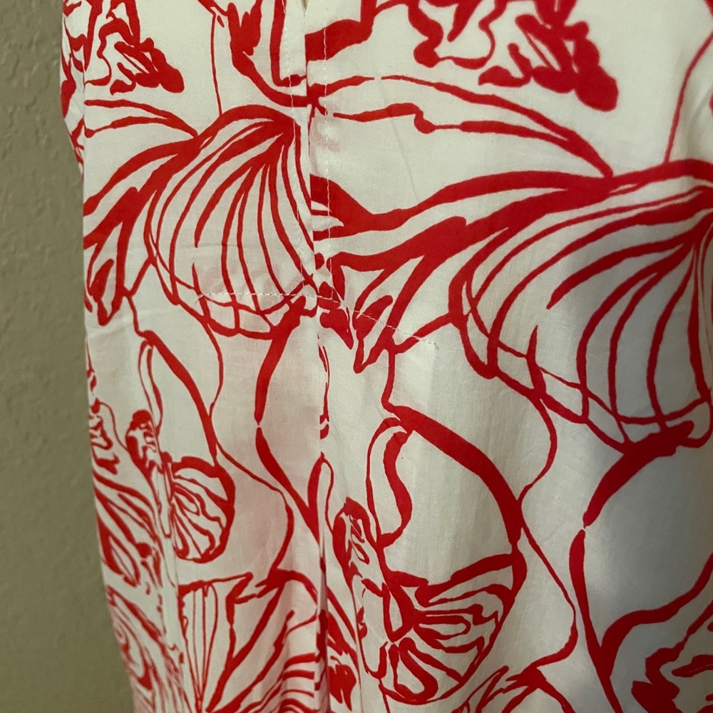 Elegant Red Seashell Maxi Dress - Picture 5 of 10